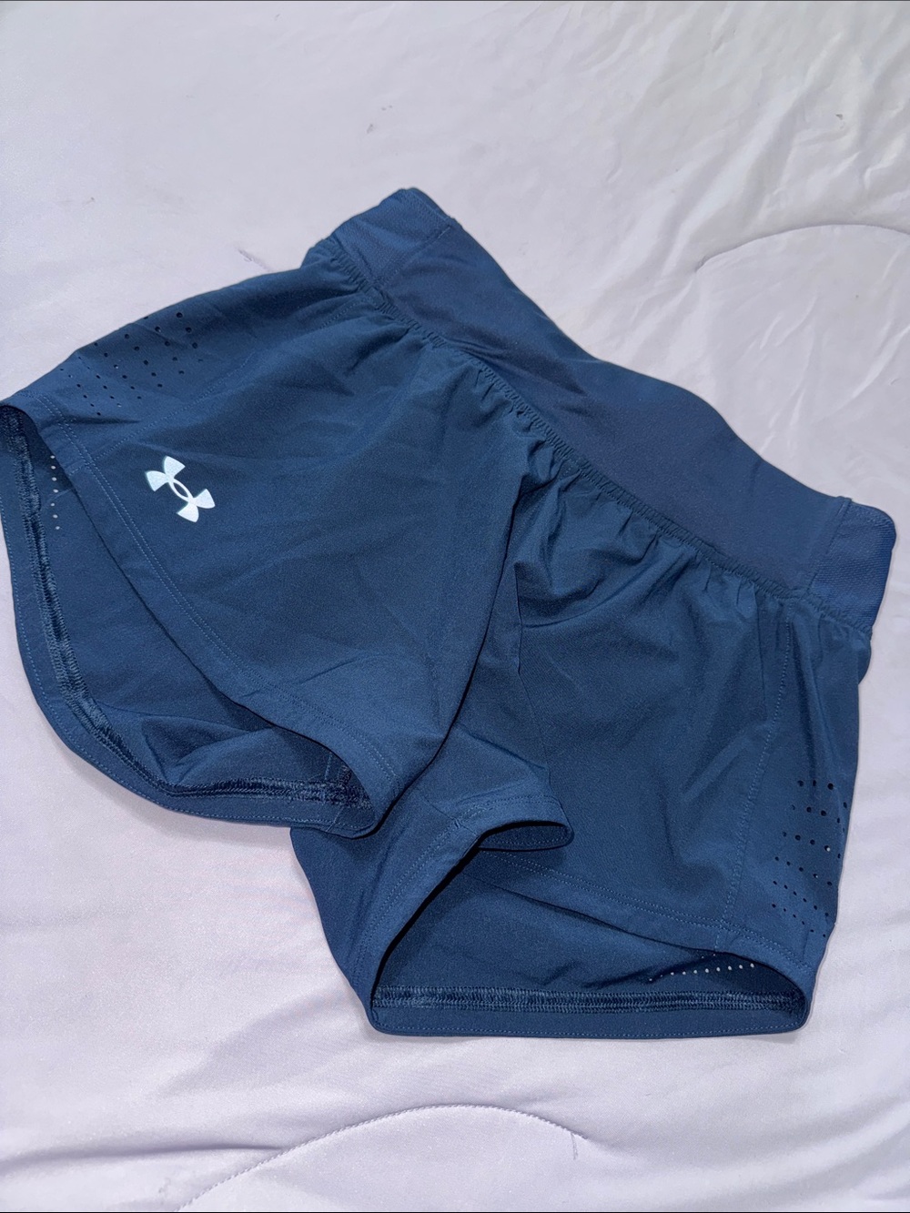 Under Armour Women's Dark Blue Athletic Running Shorts